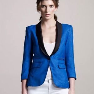 SMYTHE Les Vestes Silk Tuxedo Blazer
